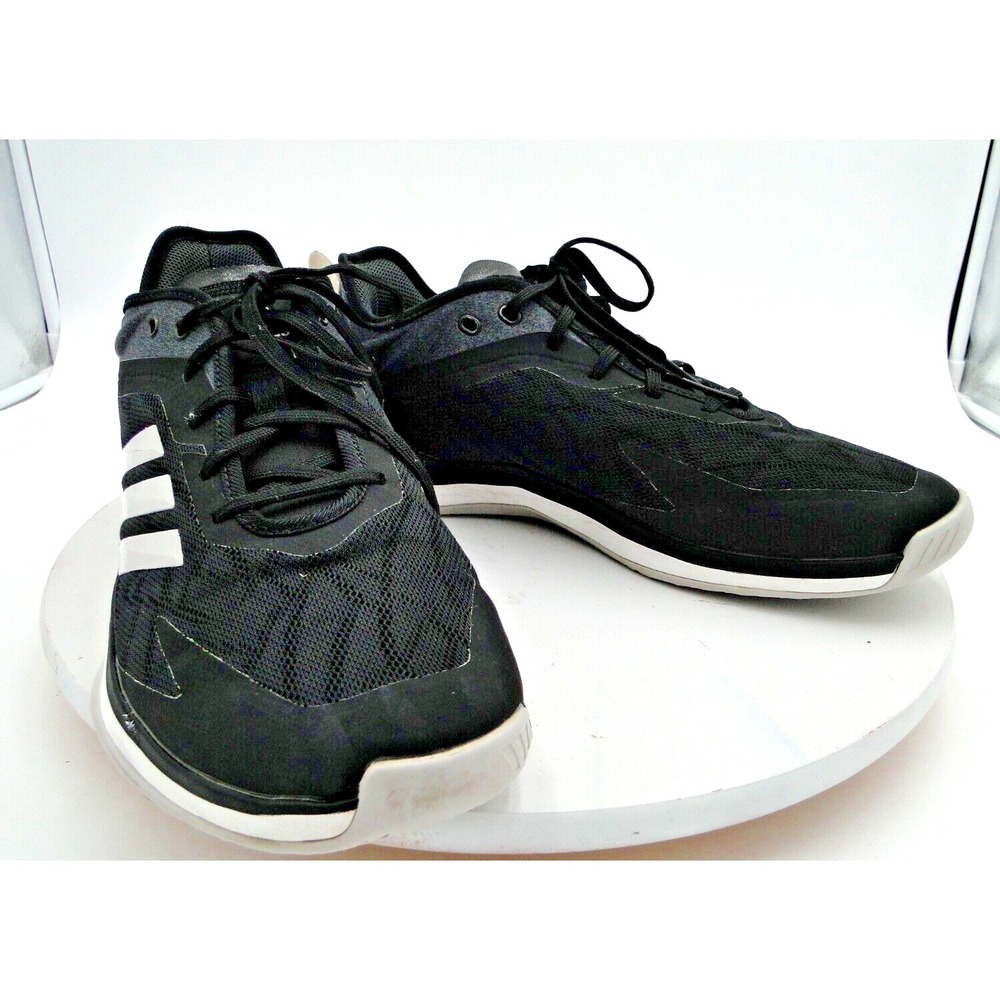 Adidas Speed Trainer 4 Mens Size 10.5 Black White Running Athletic Shoe Sneakers